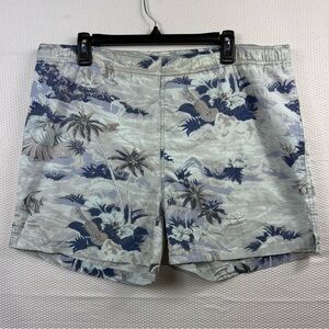 Pacific Scene Men's 4'' Vintage Swim Trunks Size Medium